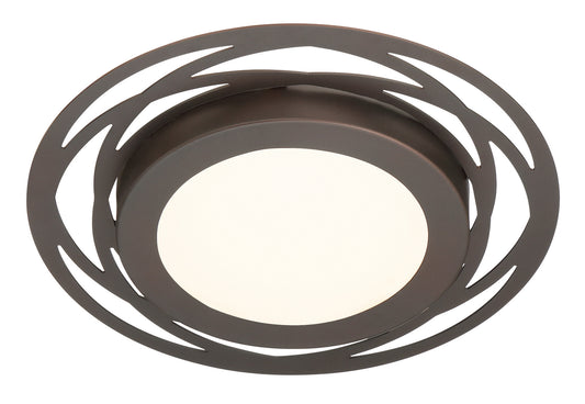 Deco Edge LED Flushmount in Satin Bronze
