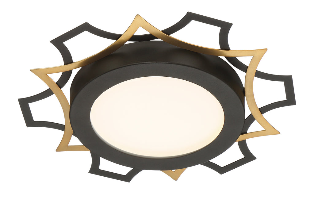 Deco Edge LED Flushmount in Black