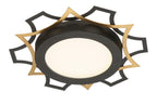 Deco Edge LED Flushmount in Black