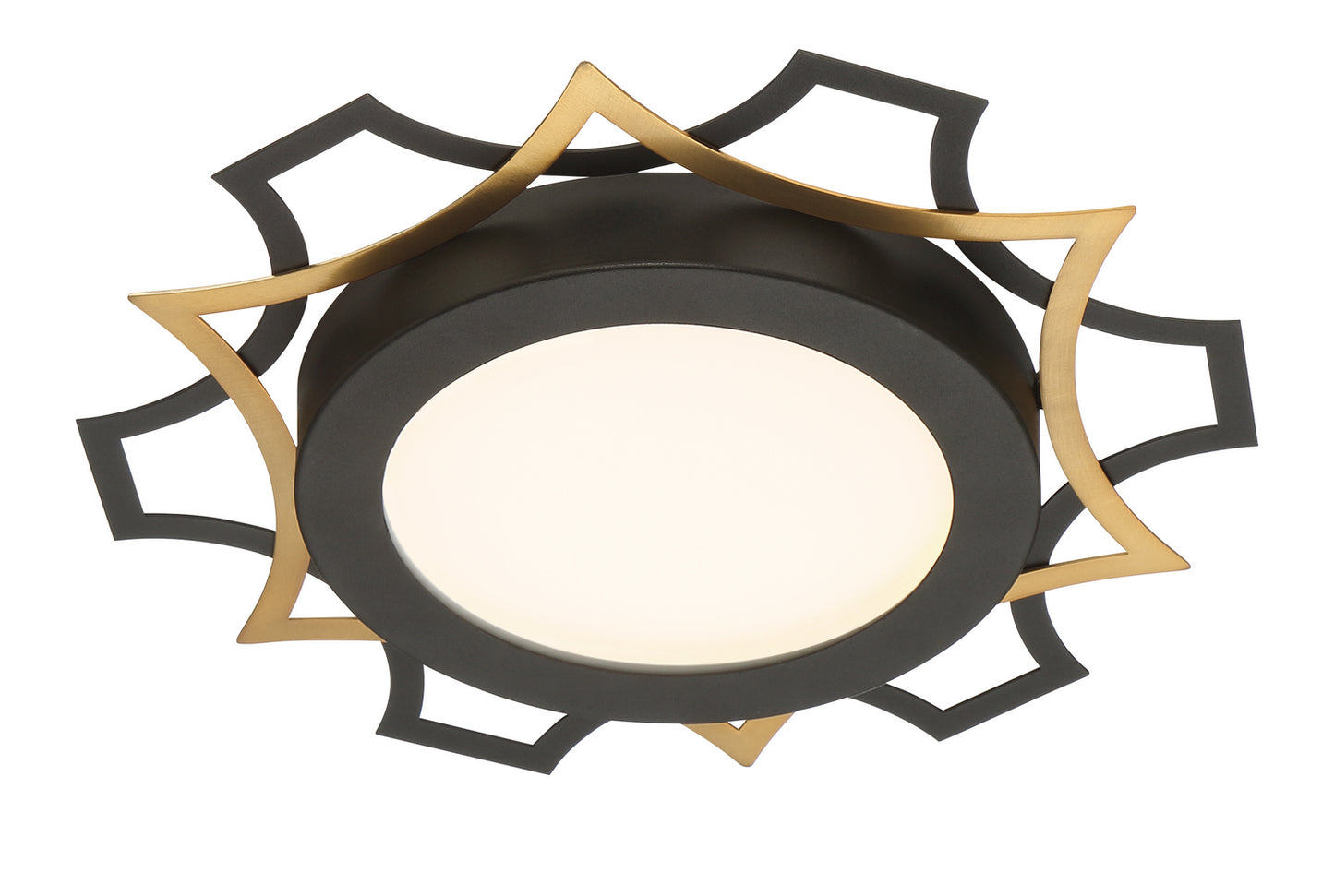 Deco Edge LED Flushmount in Black