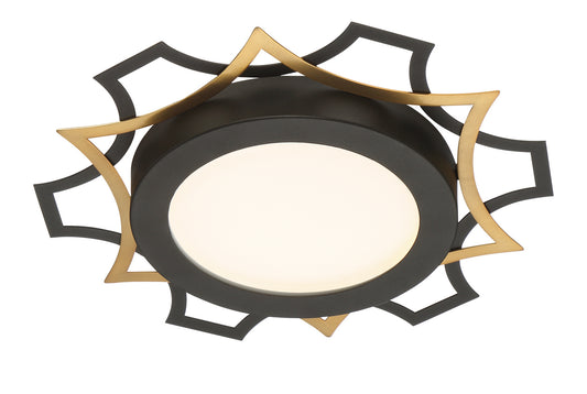 Deco Edge LED Flushmount in Black