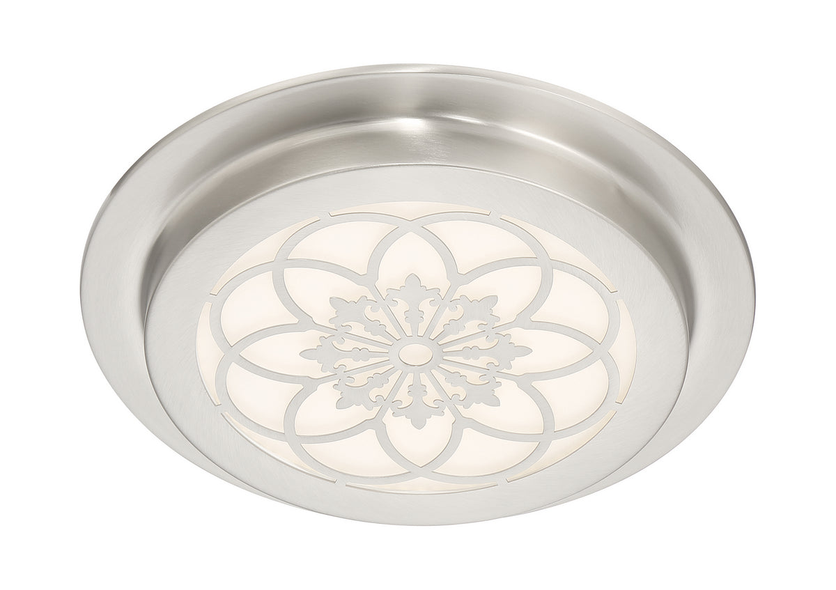 Deco Edge LED Flushmount in Satin Platinum