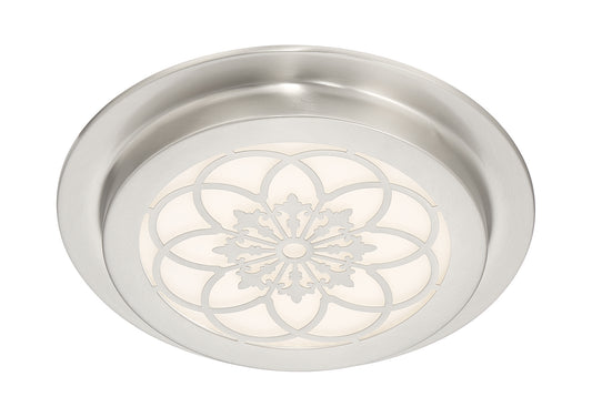 Deco Edge LED Flushmount in Satin Platinum