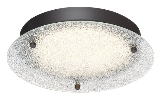 Deco Edge LED Flushmount in Satin Bronze