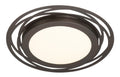 Deco Edge LED Flushmount in Satin Bronze