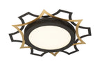 Deco Edge LED Flushmount in Black
