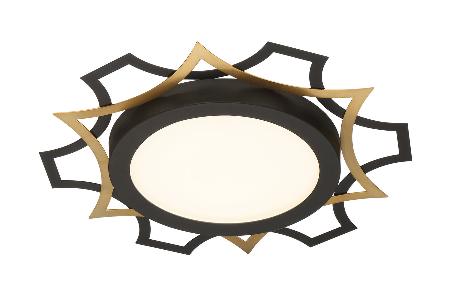 Deco Edge LED Flushmount in Black