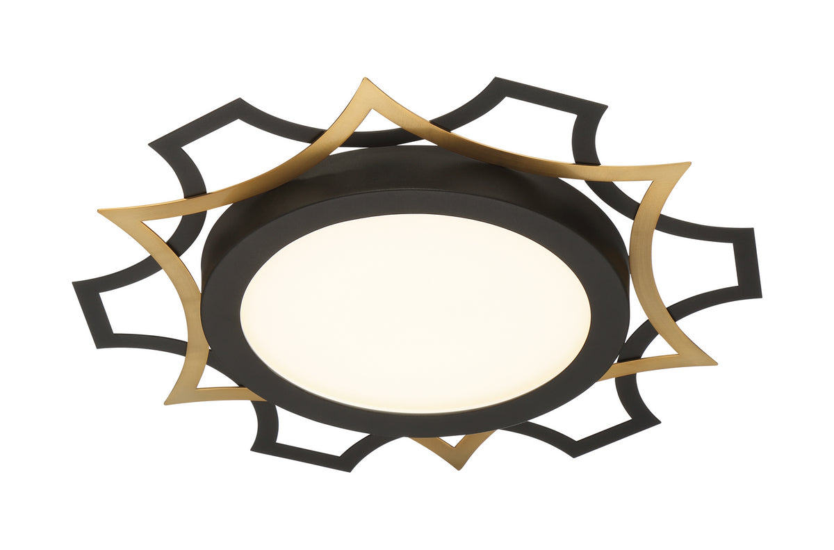 Deco Edge LED Flushmount in Black