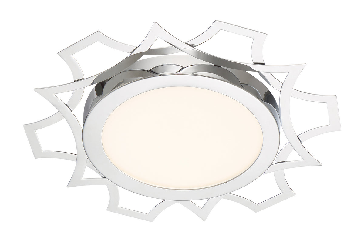 Deco Edge LED Flushmount in Chrome