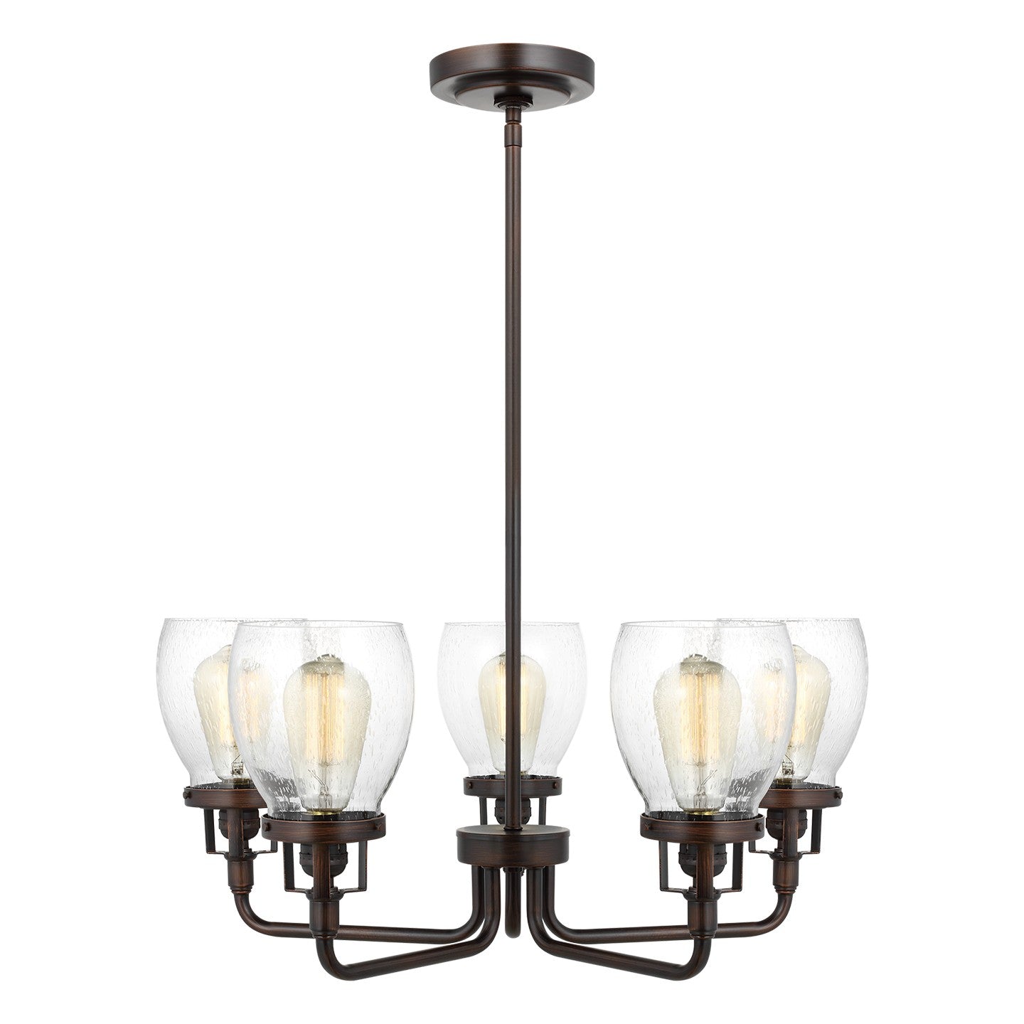 Belton Five Light Chandelier in Bronze