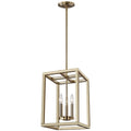 Generation Lighting - 5134503-848 - Three Light Hall / Foyer Pendant - Moffet Street - Satin Brass