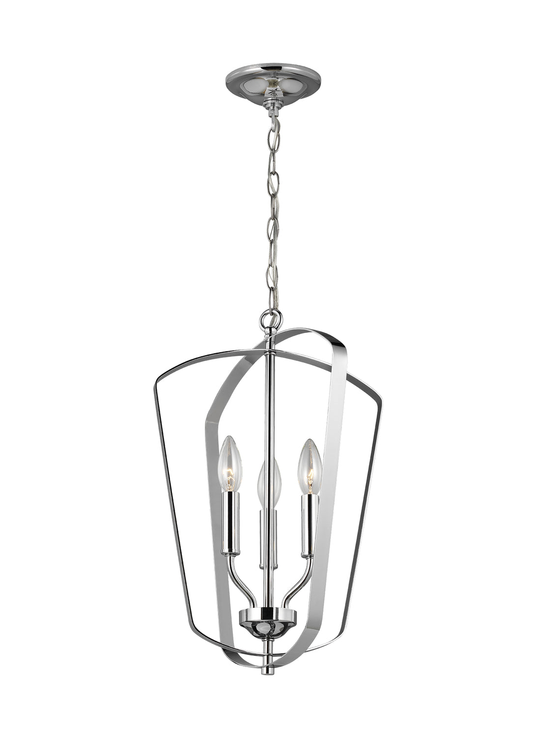 Generation Lighting - 5134903-05 - Three Light Hall / Foyer Pendant - Romee - Chrome