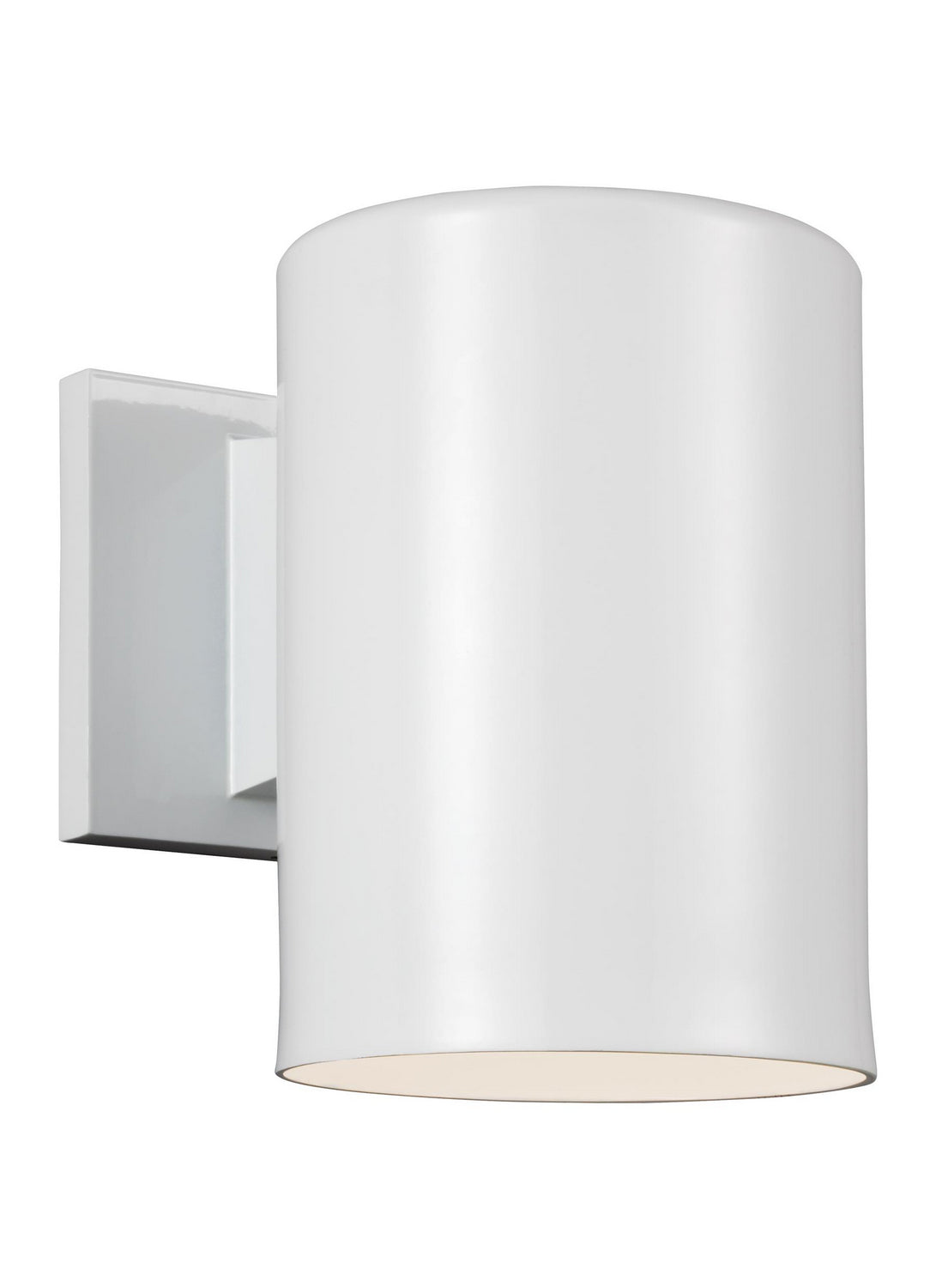 Outdoor Cylinders One Light Outdoor Wall Lantern in White