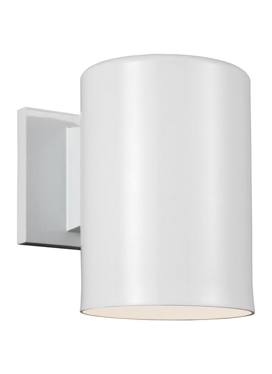 Outdoor Cylinders One Light Outdoor Wall Lantern in White