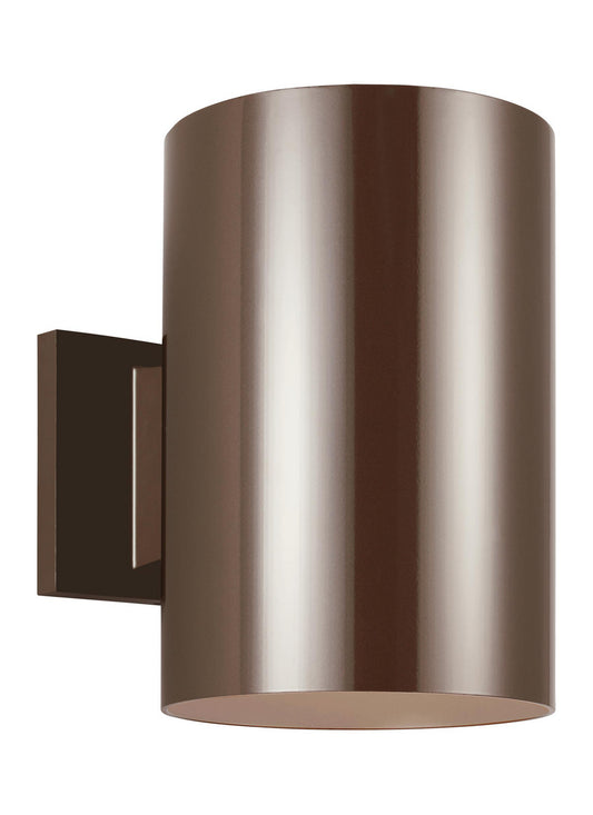 Outdoor Cylinders One Light Outdoor Wall Lantern in Bronze