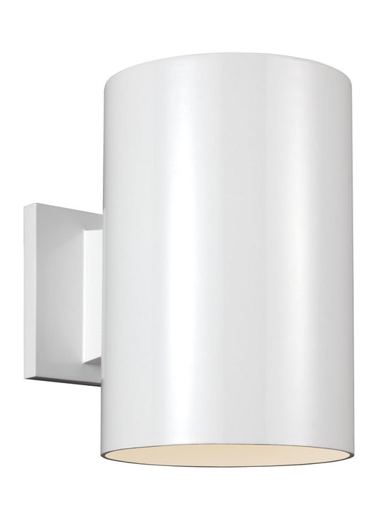 Outdoor Cylinders One Light Outdoor Wall Lantern in White