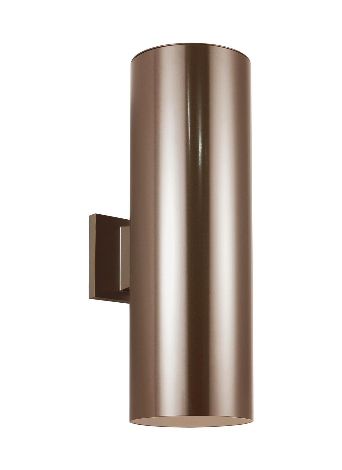 Outdoor Cylinders Two Light Outdoor Wall Lantern in Bronze
