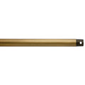 Accessory Fan Down Rod in Natural Brass