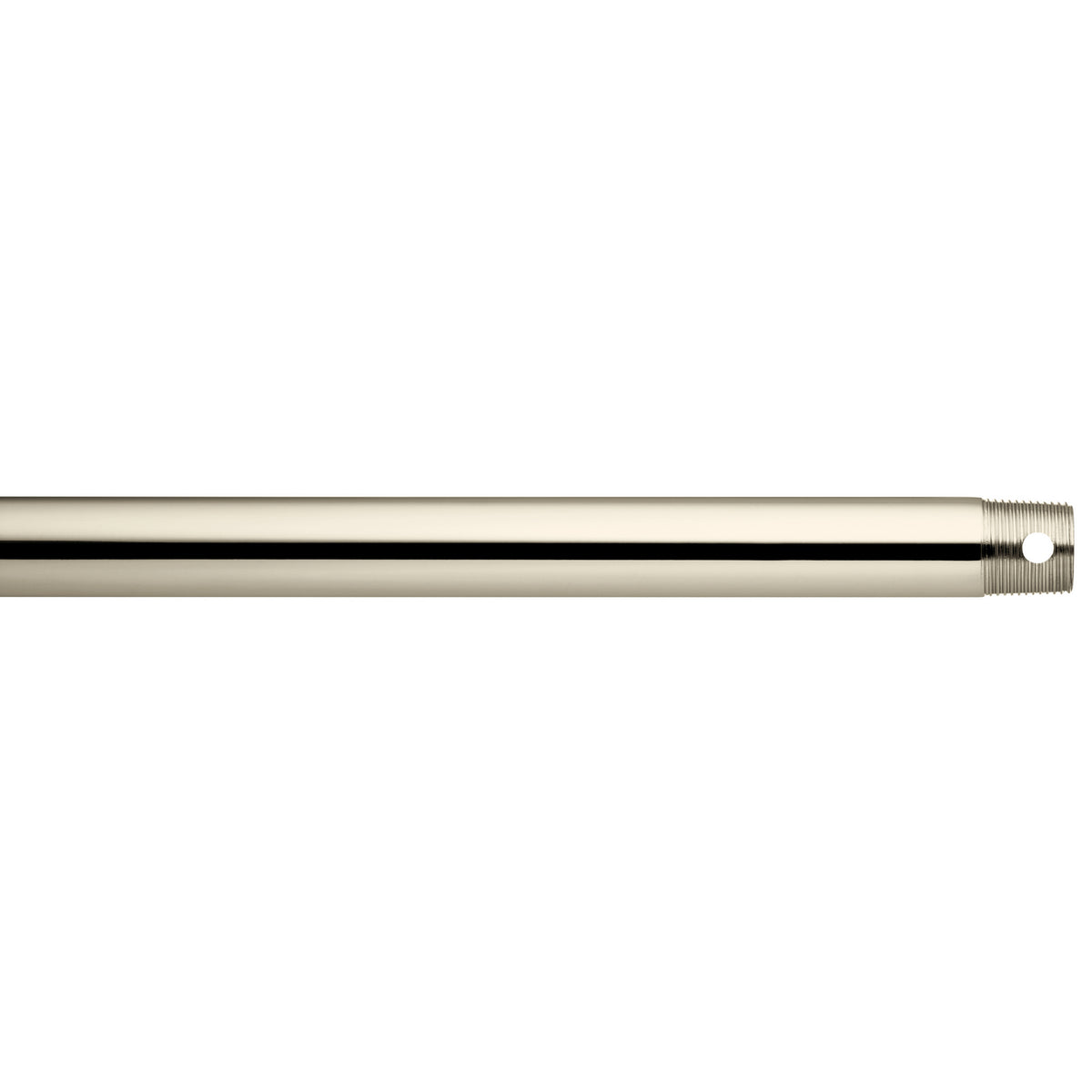 Accessory Fan Down Rod in Polished Nickel