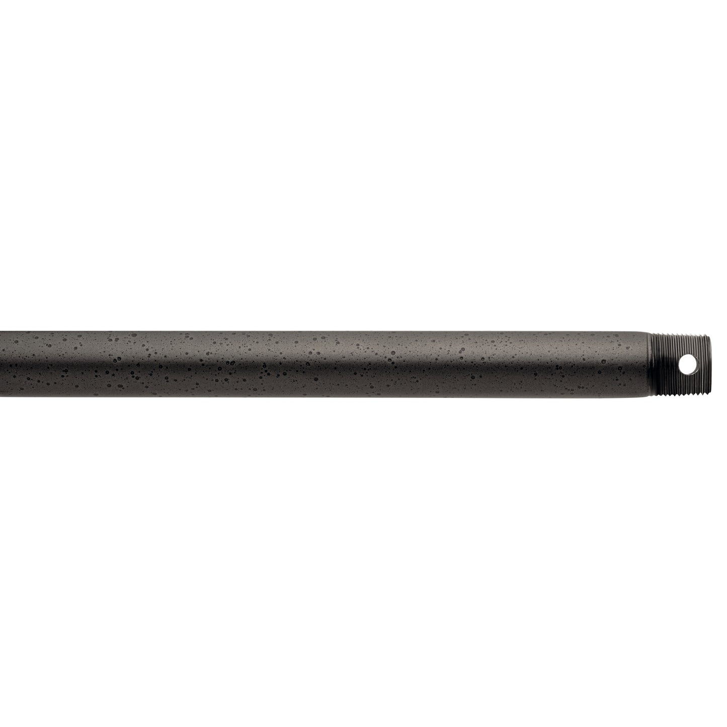 Accessory Fan Down Rod in Anvil Iron