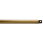 Accessory Fan Down Rod in Natural Brass