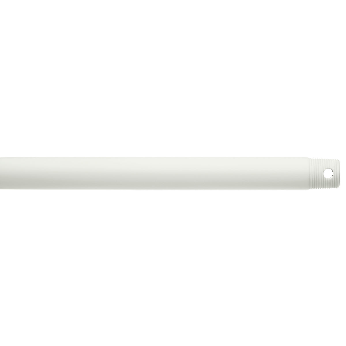 Accessory Fan Down Rod in Matte White