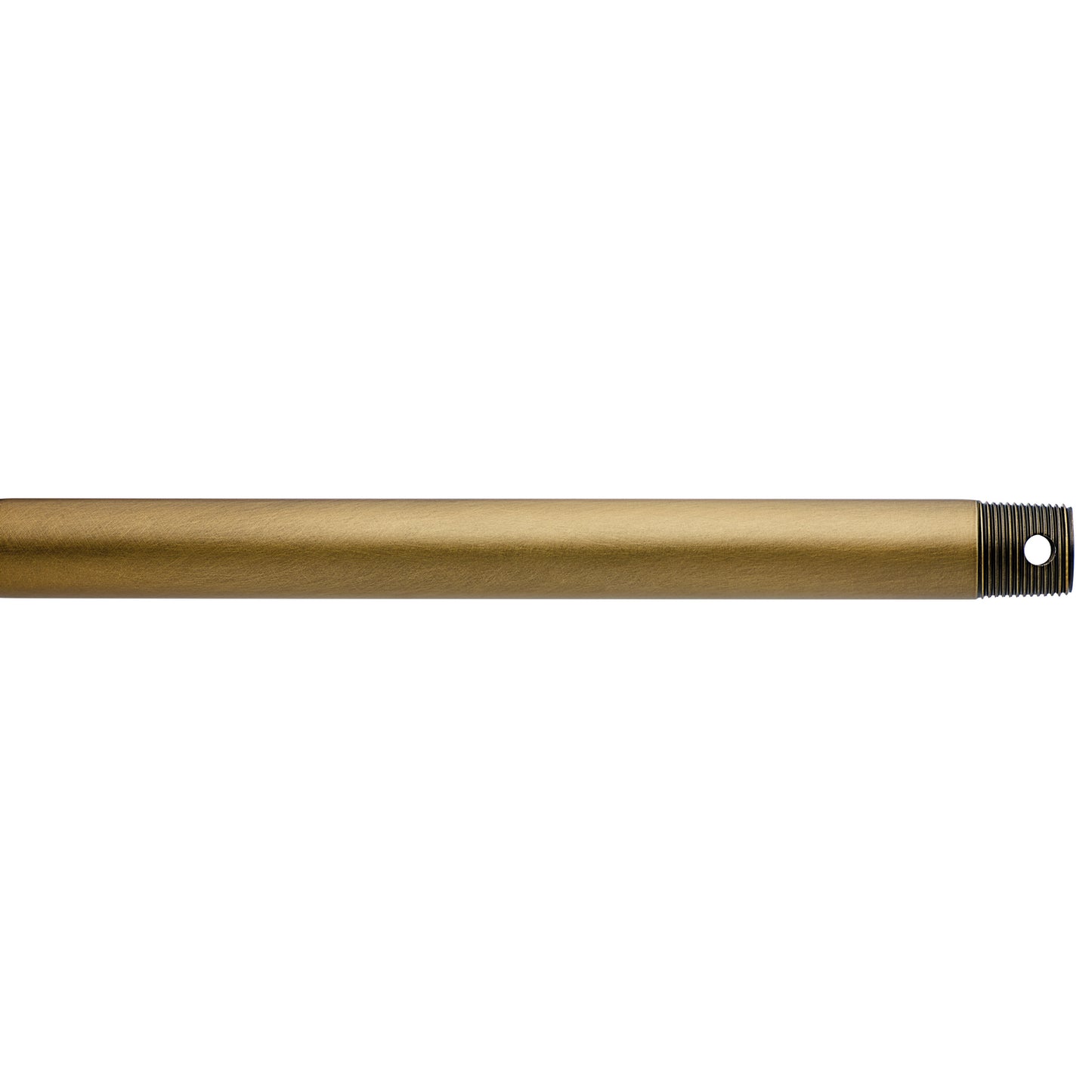 Accessory Fan Down Rod in Natural Brass