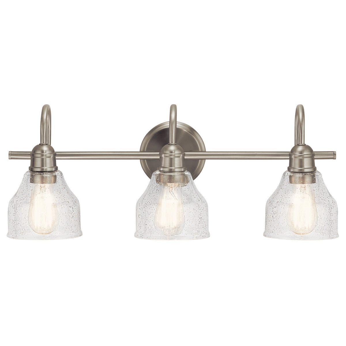 Avery Three Light Bath in Brushed Nickel