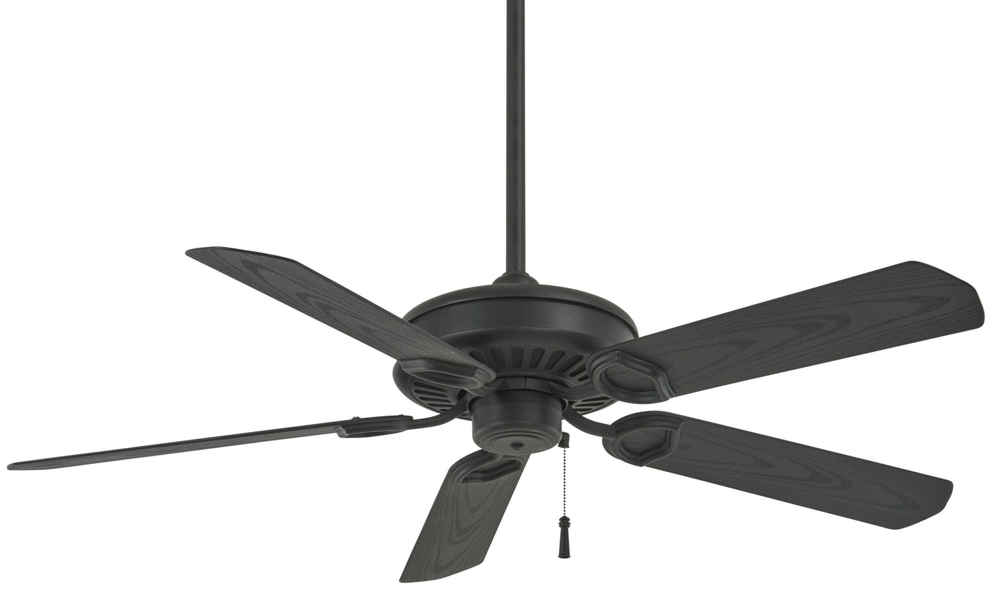 Sundowner 54" Ceiling Fan in Textured Coal Black