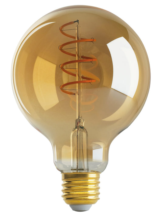 (4-Pack) Light Bulb in Transparent Amber