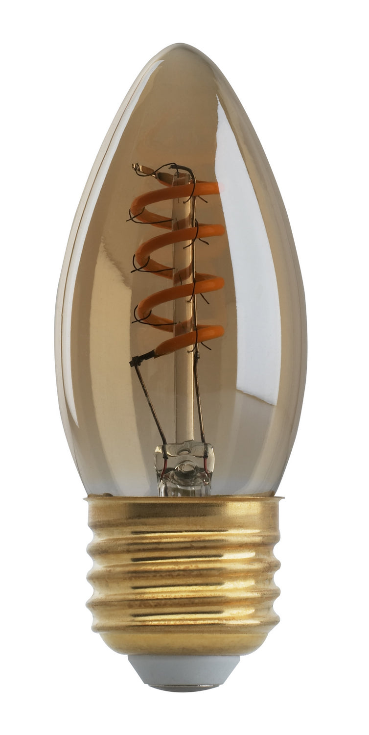 Satco 2.3W B10 LED – E26 base, 90 lumens, 2000K (S9970)