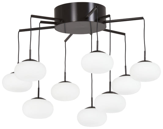 George's Web LED Chandelier in Bronze With Gold Dust