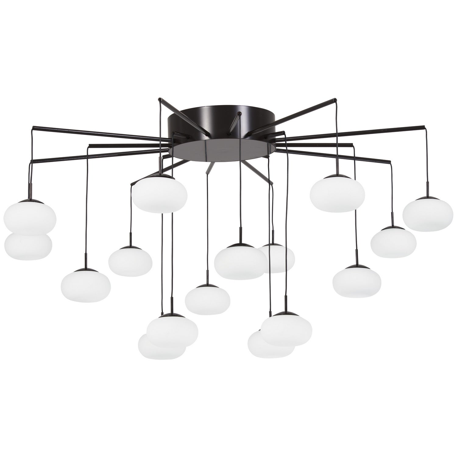 George Kovacs - P8239-671-L - LED Chandelier(Convertible To Semi Flush) - George's Web - Bronze With Gold Dust