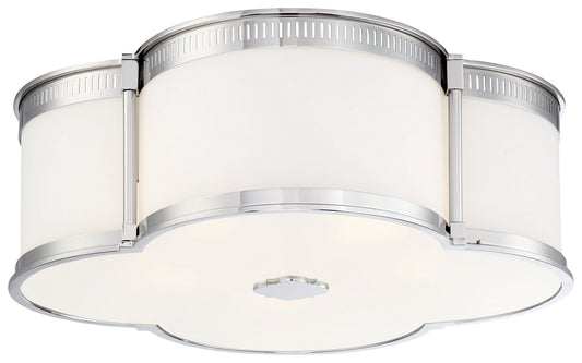 Flush Mount LED Flush Mount in Polished Nickel