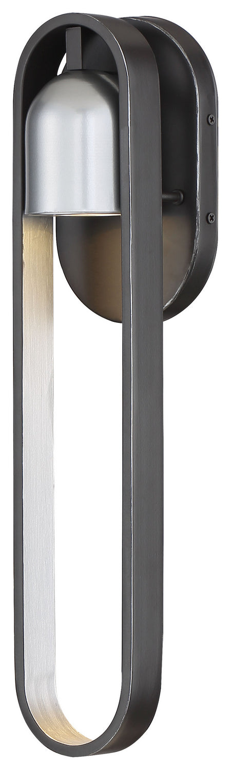 Rocketa LED Outdoor Wall Mount in Artisan Black w/Silver