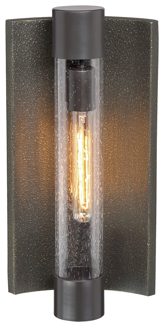 Celtic Shadow Outdoor Wall Mount in Textured Bronze w/Silver Highlights