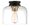 Ezra One Light Flushmount in Vintage Bronze
