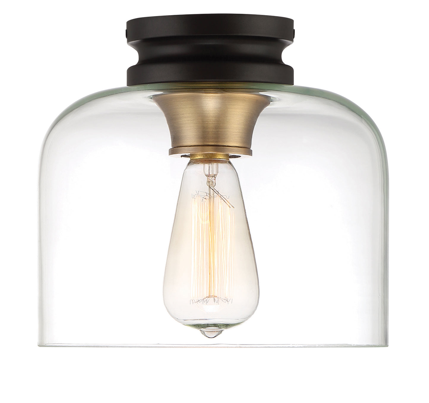 Ezra One Light Flushmount in Vintage Bronze