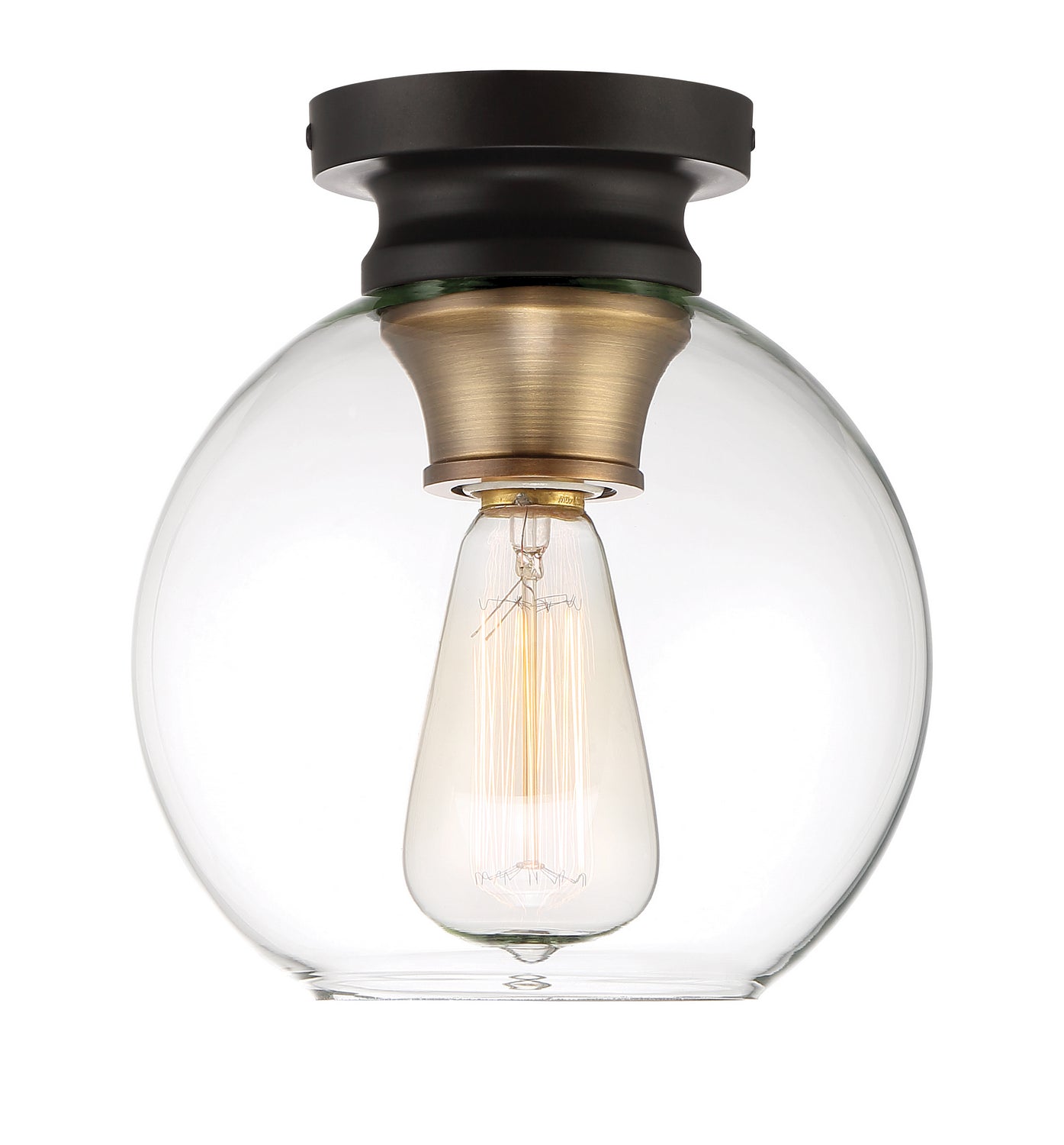 Ella One Light Flushmount in Vintage Bronze