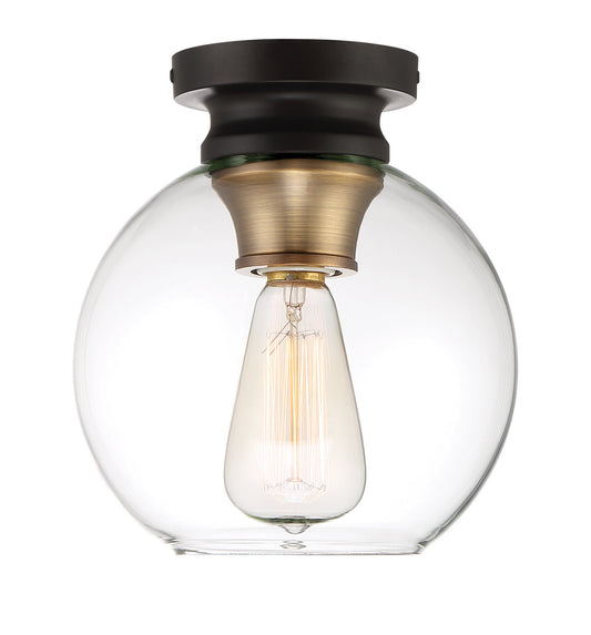 Ella One Light Flushmount in Vintage Bronze