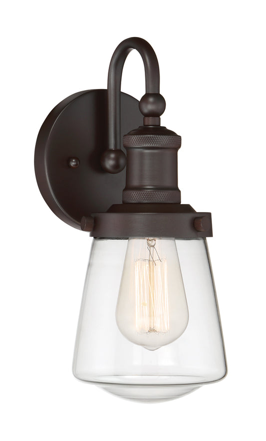 Taylor One Light Wall Sconce in Satin Bronze