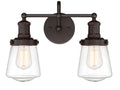Taylor Two Light Bath in Satin Bronze