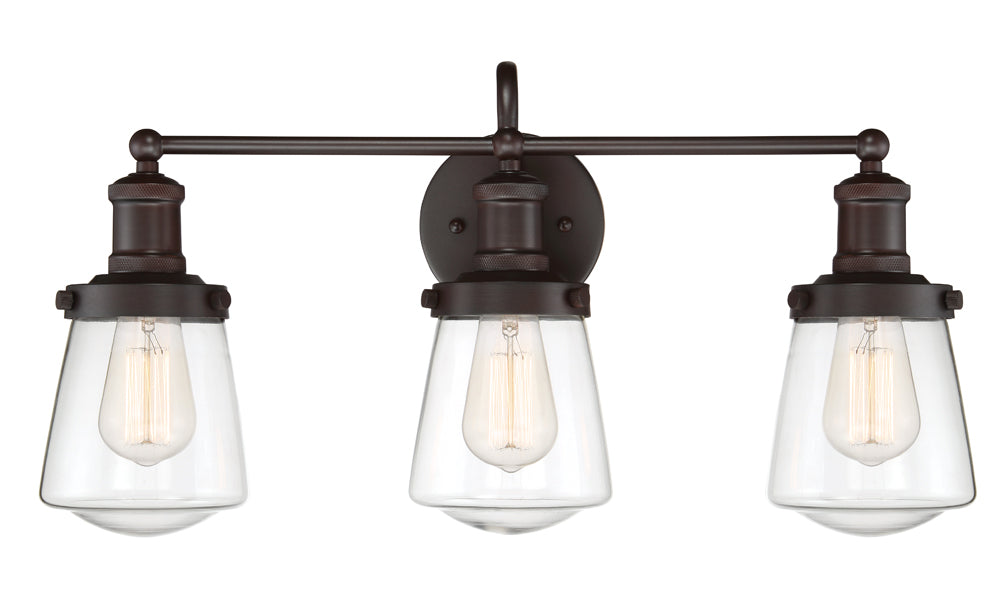 Taylor Three Light Bath in Satin Bronze