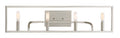 Uptown Three Light Pendant in Satin Platinum