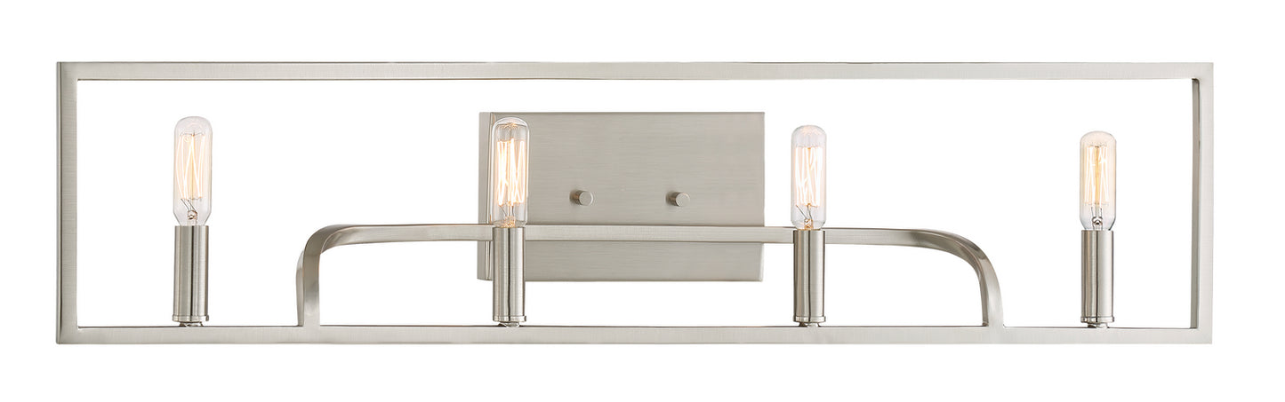 Uptown Three Light Pendant in Satin Platinum