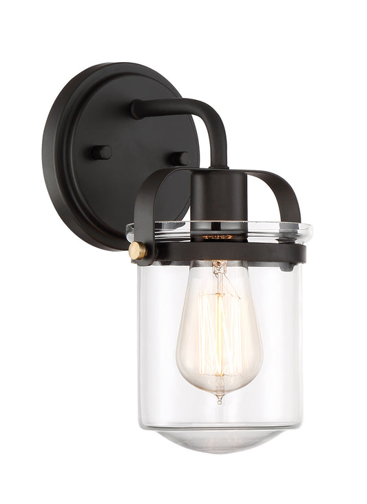 Jaxon One Light Wall Sconce in Oil Rubbed Bronze