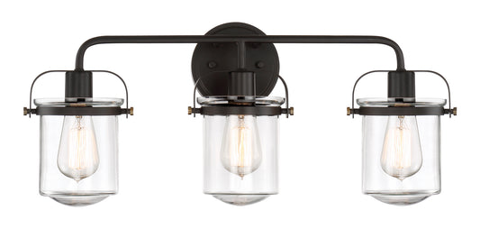 Jaxon Three Light Bath Bar in Oil Rubbed Bronze