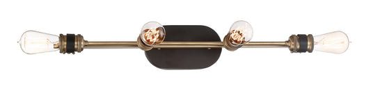 Miles Four Light Bath Bar in Vintage Bronze
