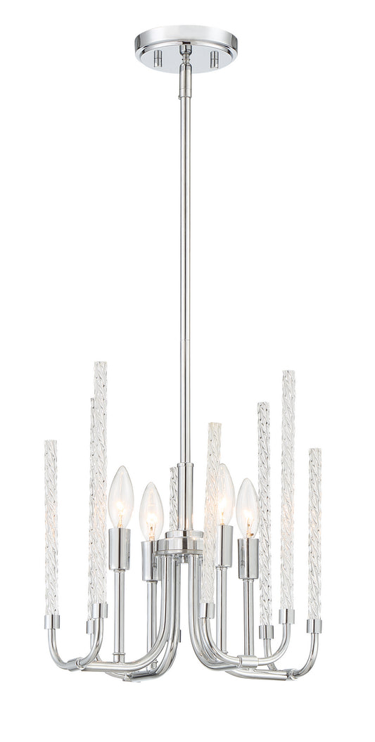Laretto Four Light Chandelier in Chrome