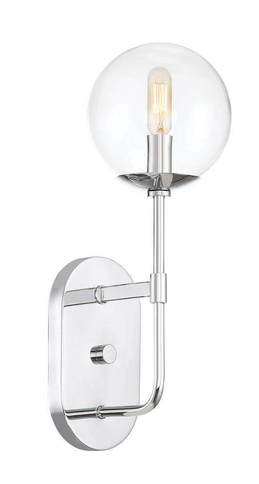 Welton One Light Wall Sconce in Chrome